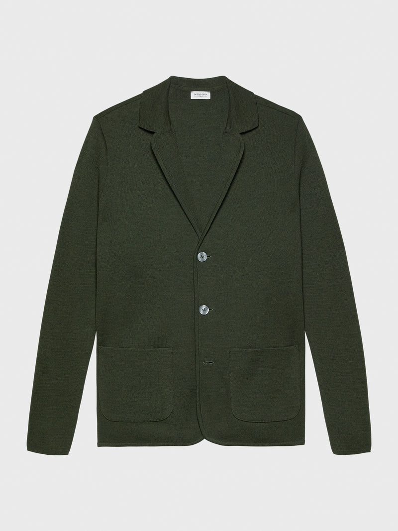 GREEN MERSINO FIRENZE JACKET