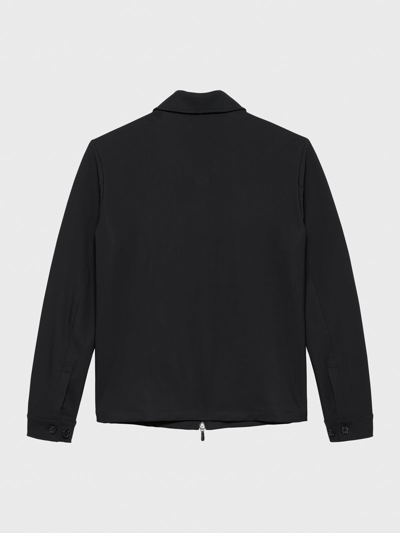 BLACK OVERSEAS SHIRT JACKET