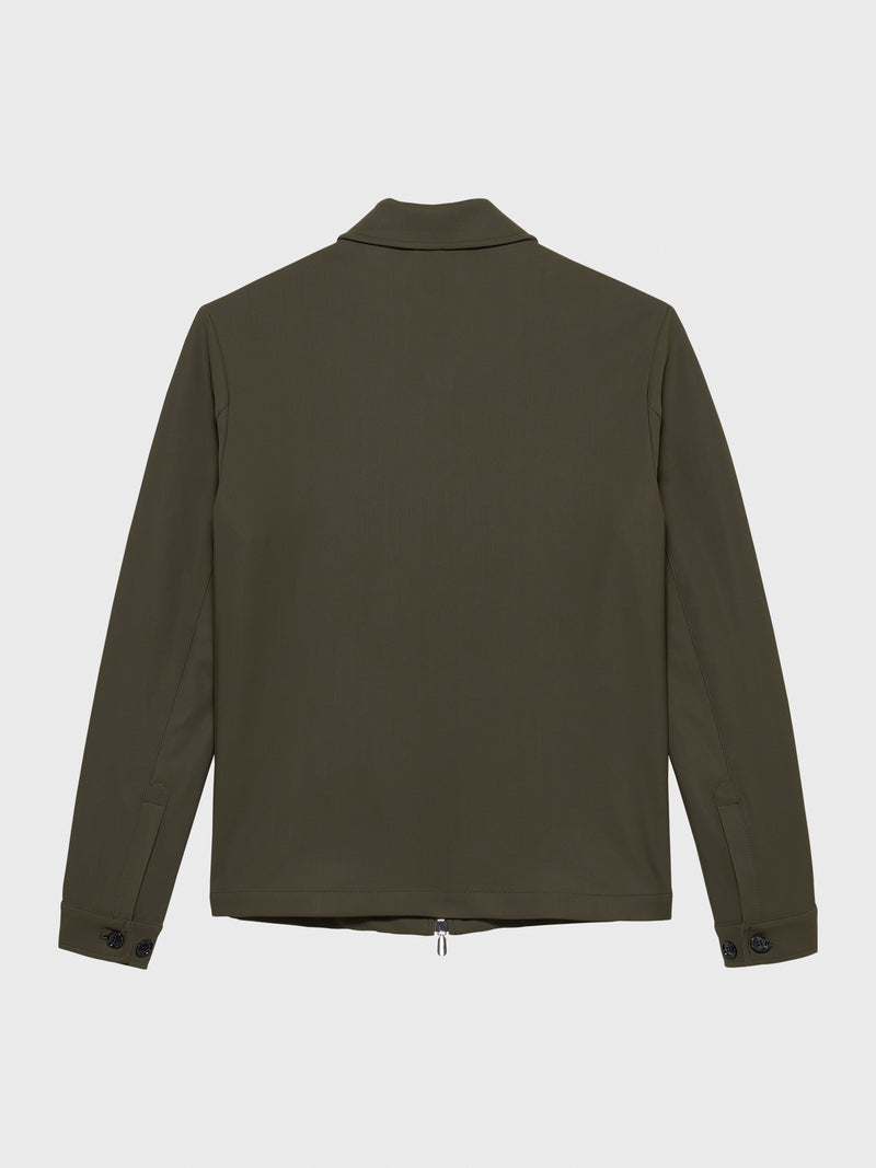 DARK GREEN OVERSEAS SHIRT JACKET