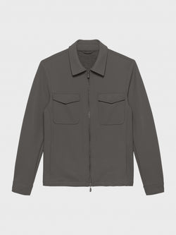 DARK GREY OVERSEAS SHIRT JACKET