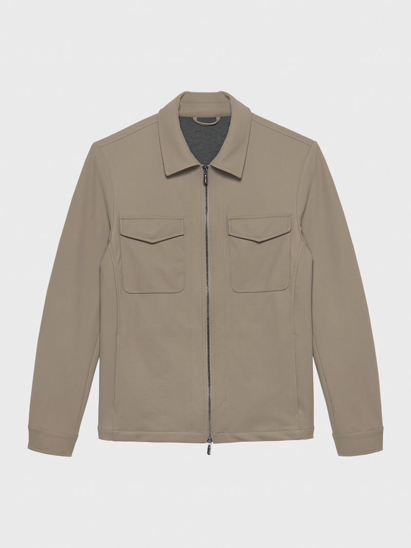 SLATE BEIGE OVERSEAS SHIRT JACKET