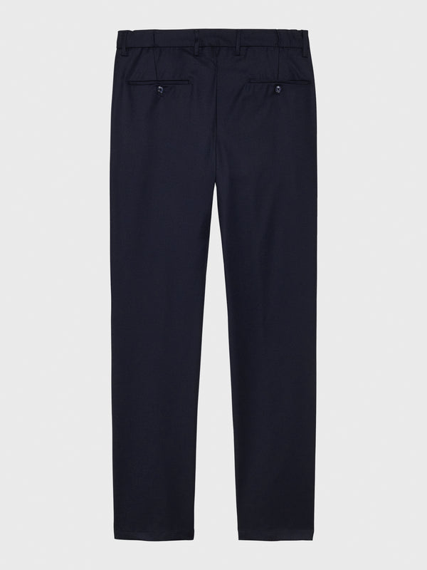 Mersino Indigo Luxury Wool Trousers - Woven in Italy