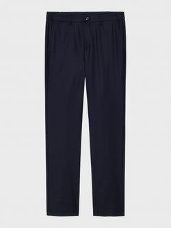 Mersino Indigo Luxury Wool Trousers - Woven in Italy