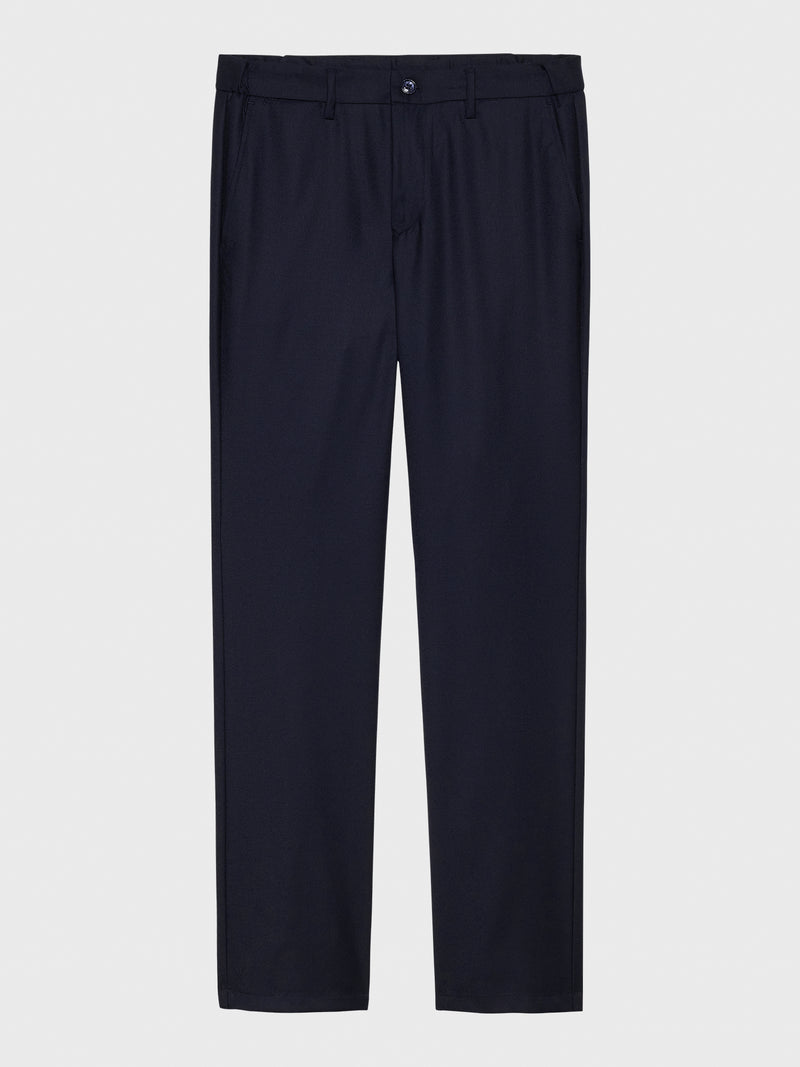 Mersino Indigo Luxury Wool Trousers - Woven in Italy