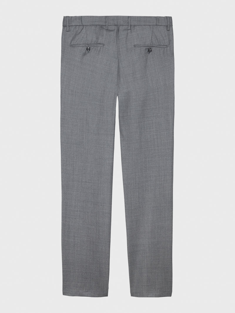 Mersino Grey Luxury Wool Trousers - Woven in Italy