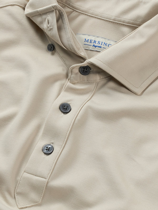 Beige Mersino Polo Shirt