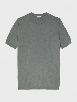 GREY CASHMERE SILK T-SHIRT