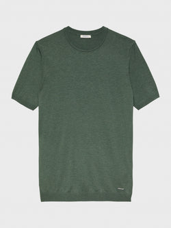 GREEN CASHMERE SILK T-SHIRT