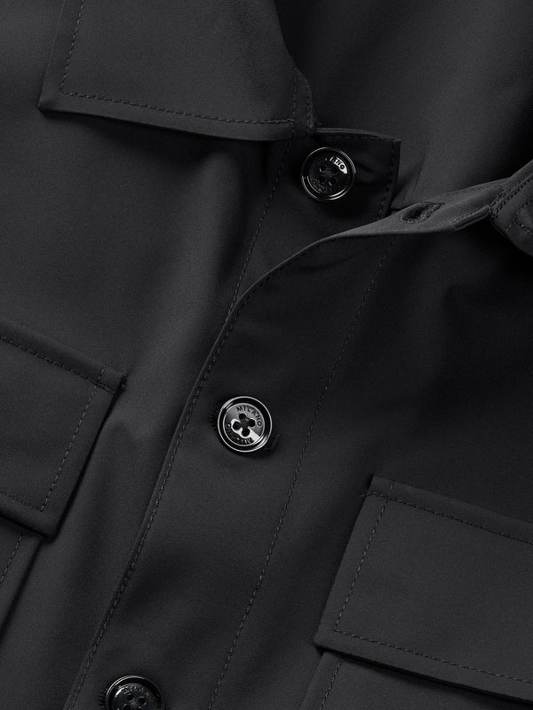 Black Milano Edition Stretch Nylon - High Performance Overshirt