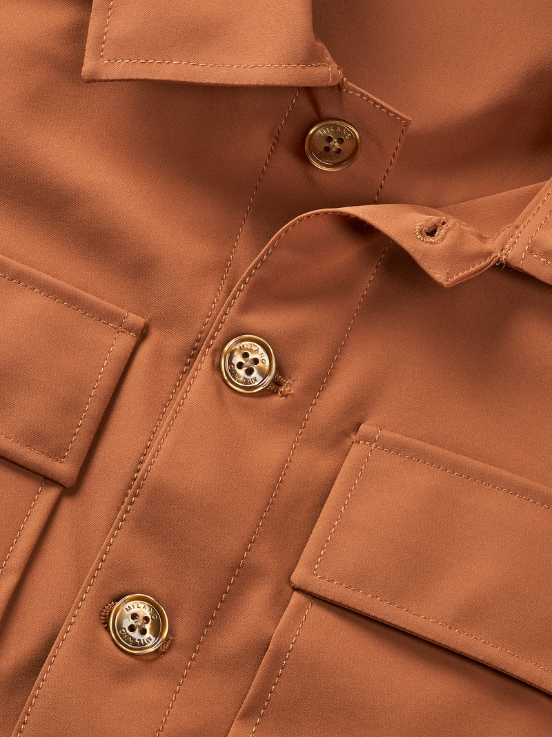 Rust Milano Edition Stretch Nylon - High Performance Overshirt