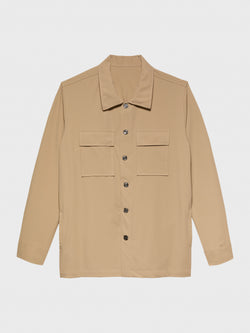 Beige Milano Edition Stretch Nylon - High Performance Overshirt