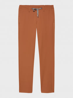 MERSINO MILANO EDITION RUST DRAWSTRING TROUSERS - DESIGN IN ITALY