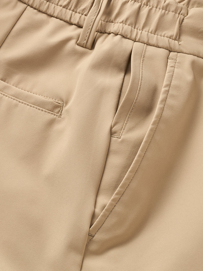 MERSINO MILANO EDITION BEIGE DRAWSTRING TROUSERS - DESIGN IN ITALY