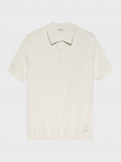 White Firenze Edition Cotton-Rayon Polo