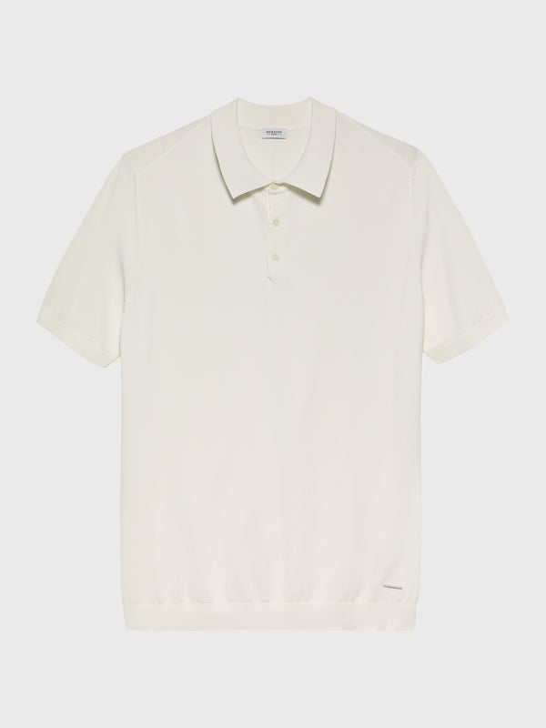 White Firenze Edition Cotton-Rayon Polo