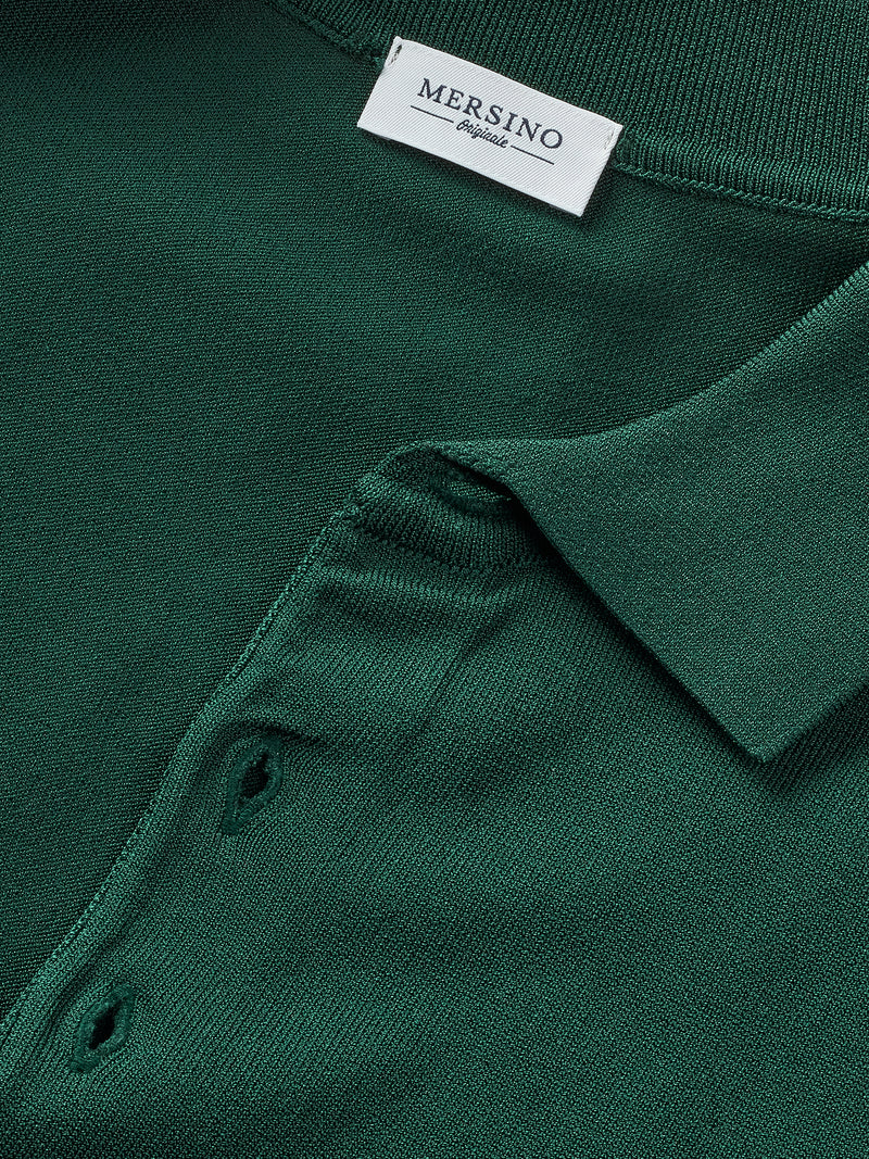 FOREST GREEN Firenze Edition Cotton-Rayon Polo