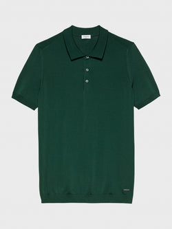 FOREST GREEN Firenze Edition Cotton-Rayon Polo