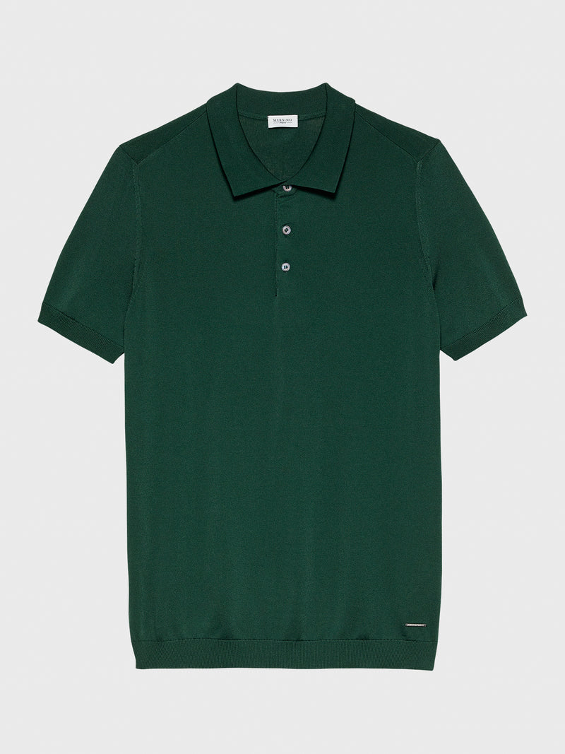 FOREST GREEN Firenze Edition Cotton-Rayon Polo