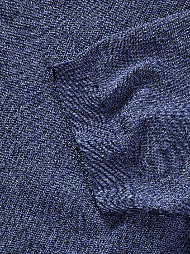 Steel Blue Firenze Edition Cotton-Rayon Polo