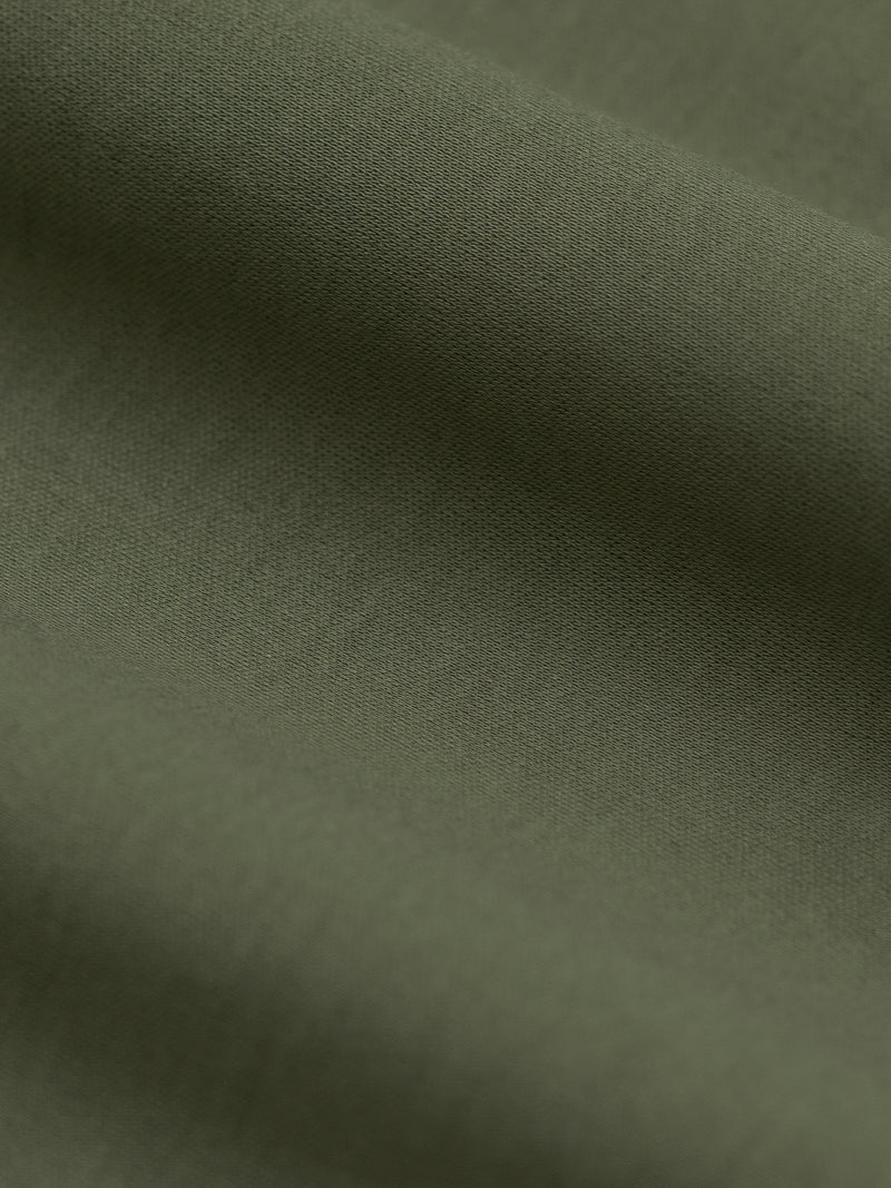 GREEN SOFT MERCERIZED COTTON T-SHIRT