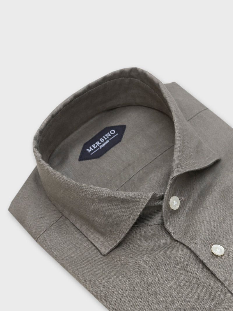 Mersino Faded Pure Linen Marina Shirt by Canclini