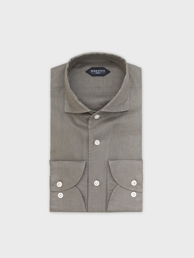 Mersino Faded Pure Linen Marina Shirt by Canclini