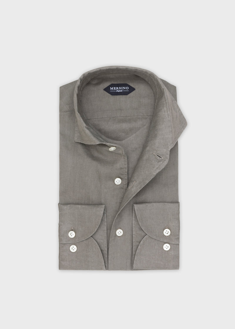 Mersino Faded Pure Linen Marina Shirt by Canclini