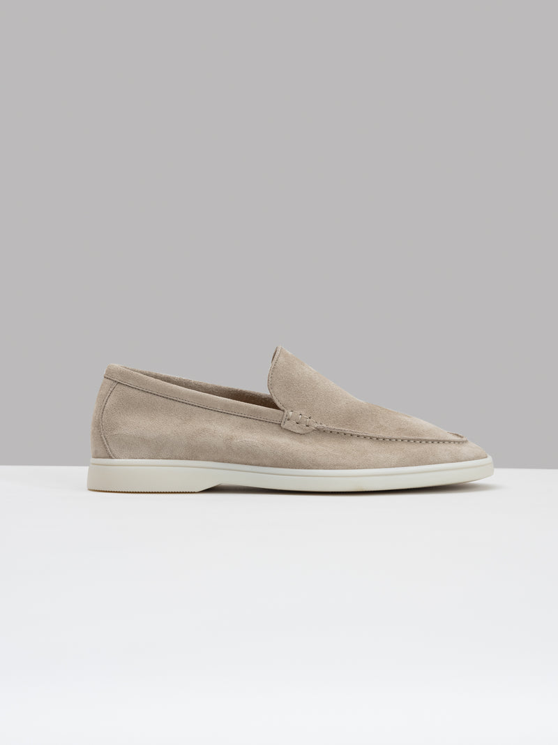 Beige Finest Suede Marina Loafers