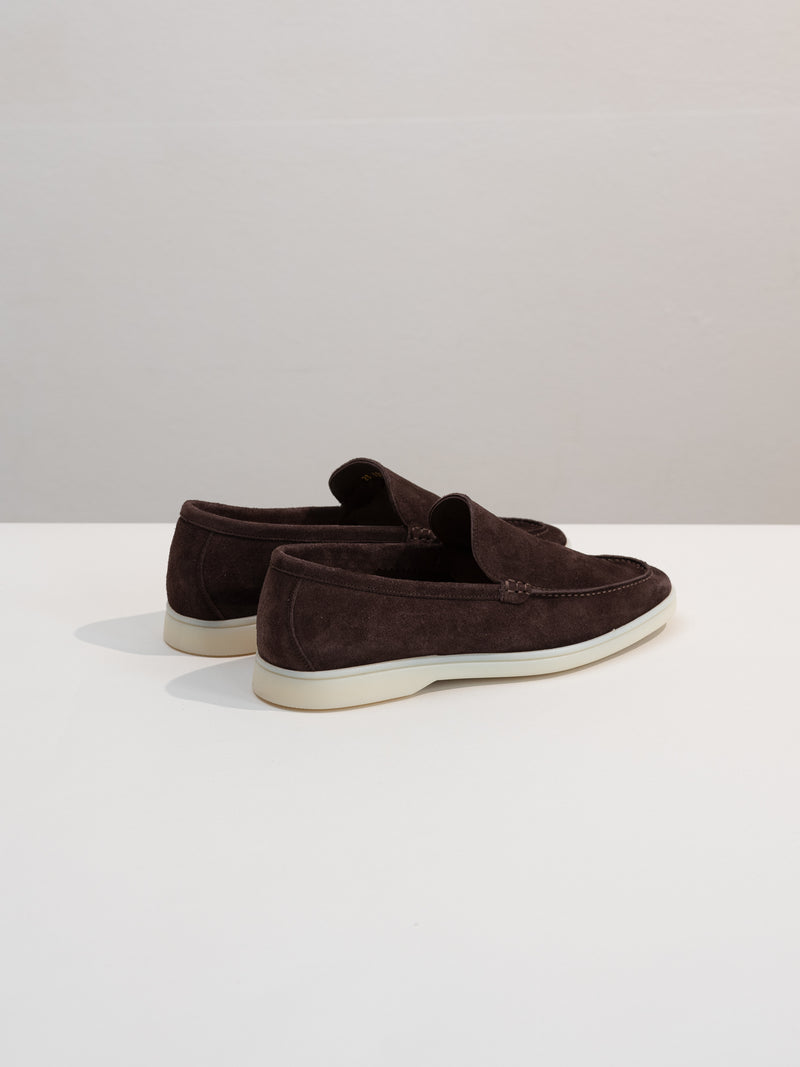 Brown Finest Suede Marina Loafers