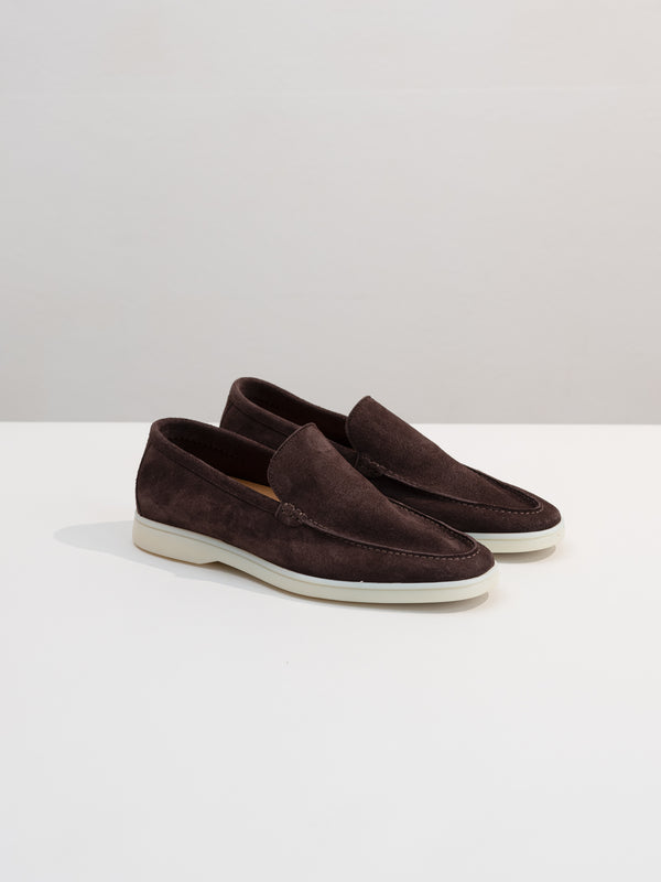 Brown Finest Suede Marina Loafers