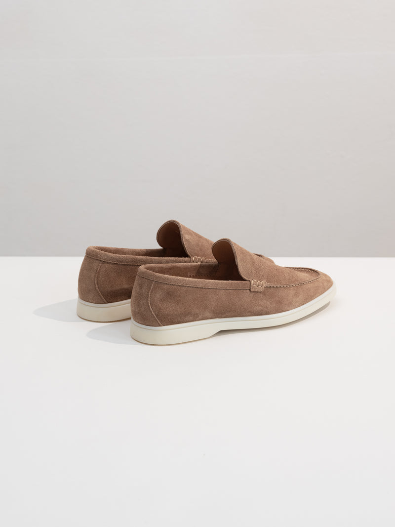 WALNUT FINEST SUEDE MARINA LOAFERS