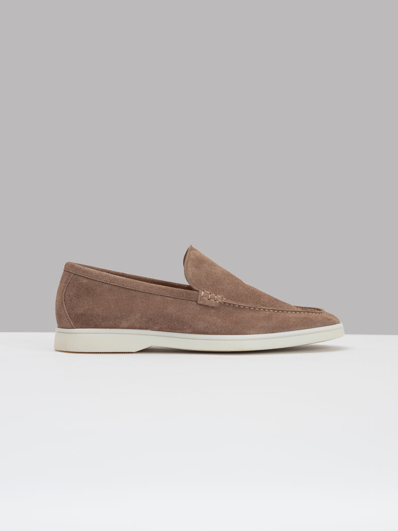 WALNUT FINEST SUEDE MARINA LOAFERS