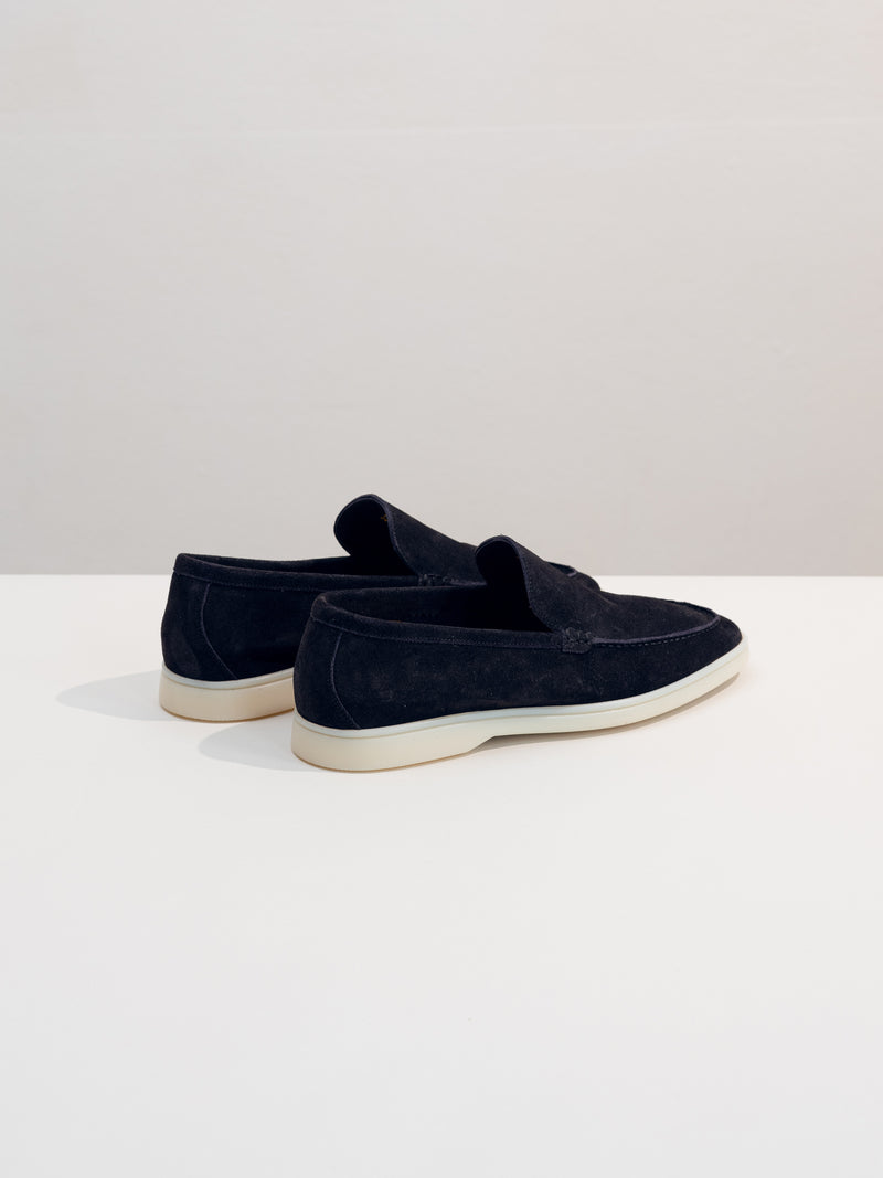 Navy Blue Finest Suede Marina Loafers