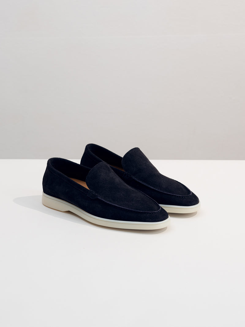 Navy Blue Finest Suede Marina Loafers