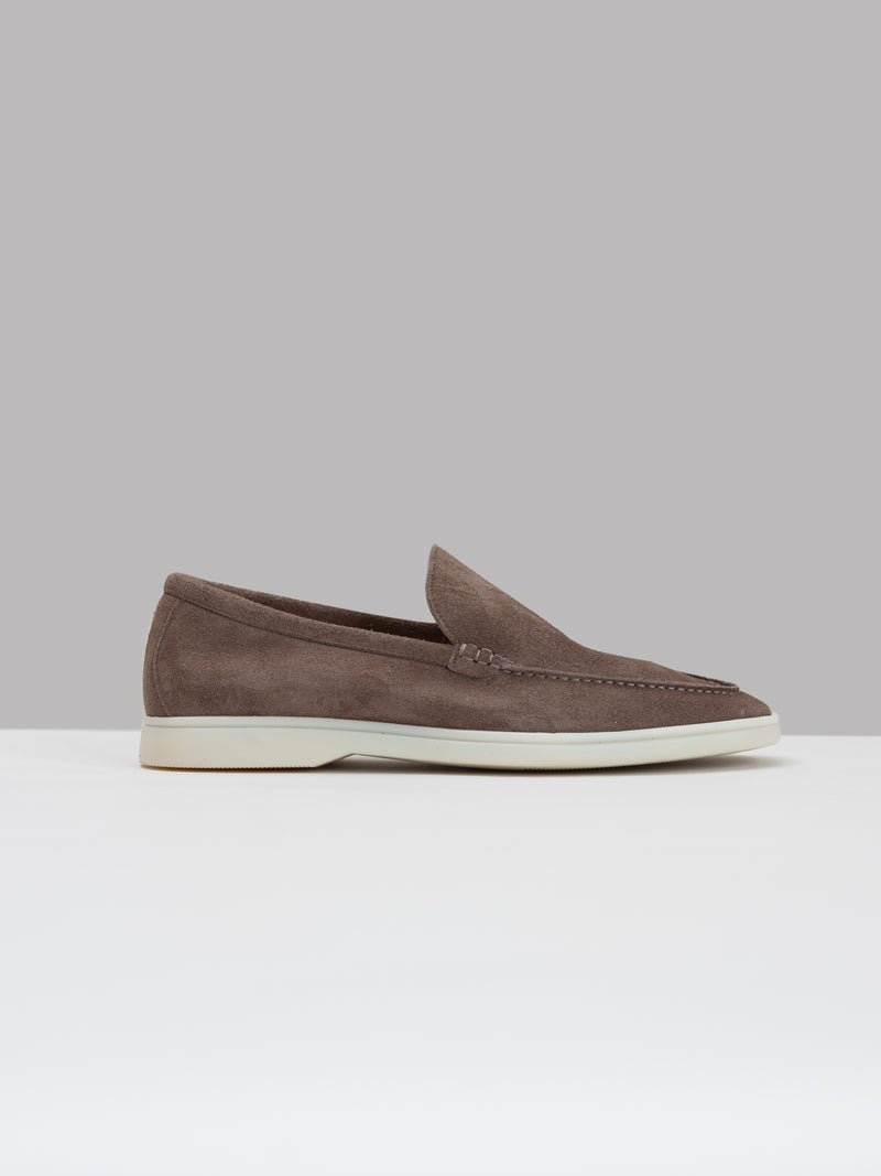 Warm Grey Finest Suede Marina Loafers