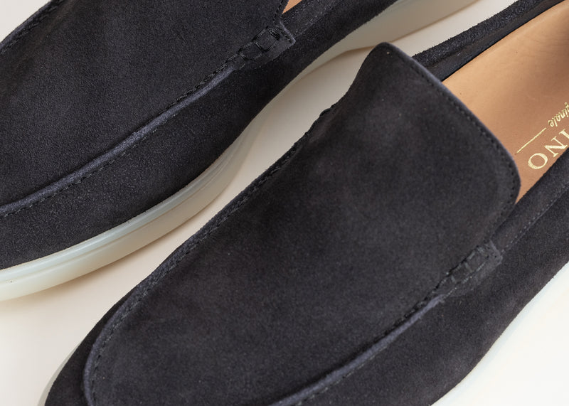 Navy Blue Finest Suede Marina Loafers