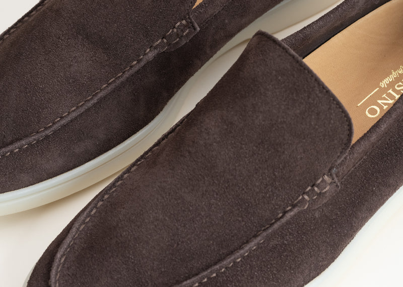 Brown Finest Suede Marina Loafers