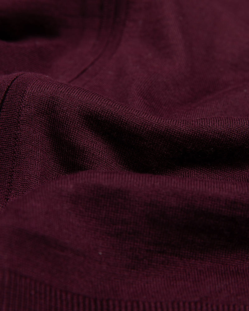 Burgundy Cashfeel Full-Zip Sweater